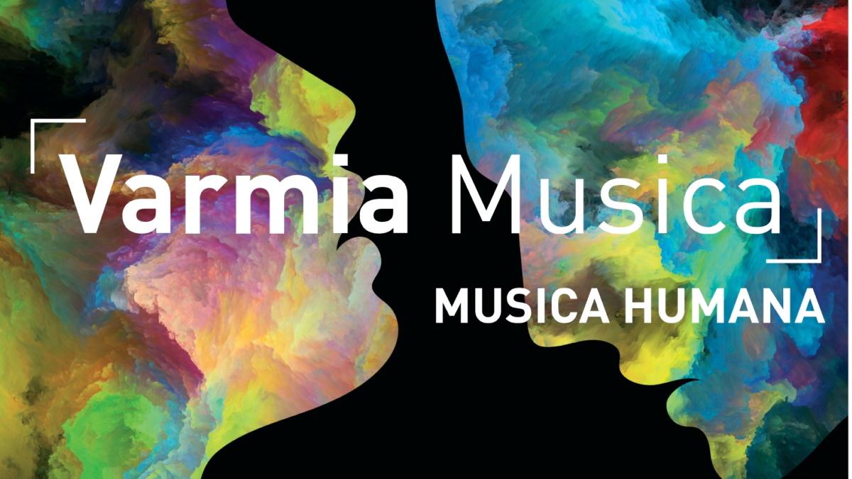 Plakat zapraszający na koncerty Festiwalu Varmia Musica "Musica Humana" 2025. 