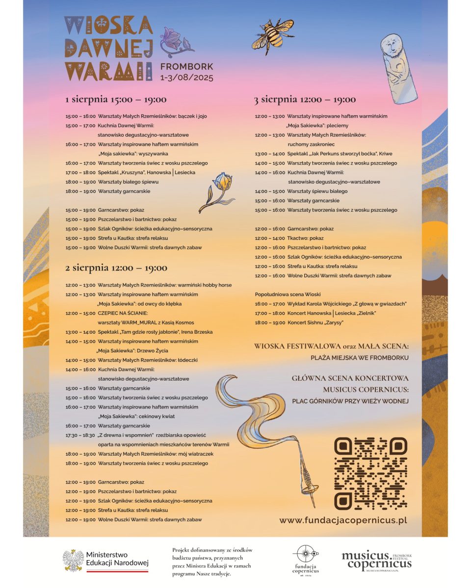 Frombork Wioska Dawnej Warmii Frombork 2025. program imprezy 2025