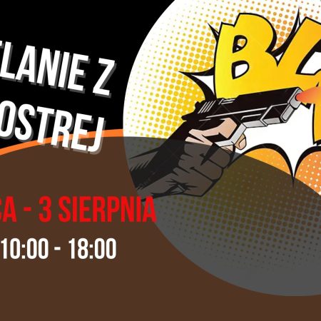 Plakat zapraszający w dniach od 31 lipca do 3 sierpnia 2025 r. do Giżycka na Piknik Strzelecki - Twierdza Boyen Giżycko 2025.