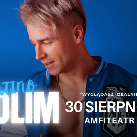 Plakat zapraszający w sobotę 30 sierpnia 2025 r. do Amfiteatru w Grunwaldzie na koncert Skolima Grunwald 2025.