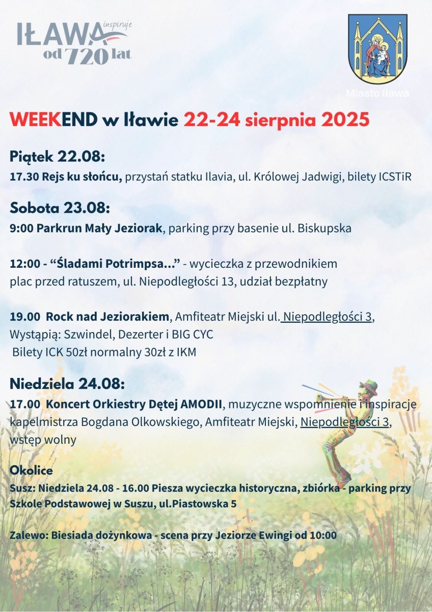 Program imprez na weekend 22-24.08.2025 r.