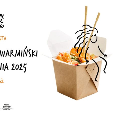 Plakat zapraszający w dniach 1-3 sierpnia 2025 r. do Lidzbarka Warmińskiego na Festiwal Smaków Food Trucków Lidzbark Warmiński 2025.
