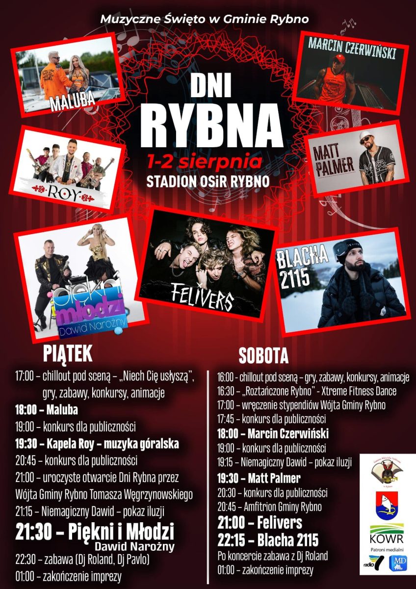 Rybno Dni Rybna 2025 program