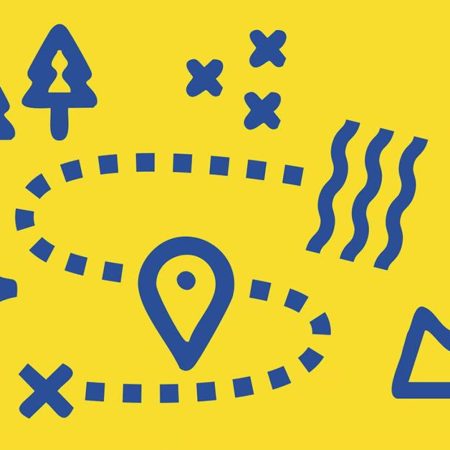 Plakat zapraszający w dniach 26-27 lipca 2025 r. do Sztynortu na Warsztaty dla Dzieci i Młodzieży "Dźwiękospacery" Memuak Sztynort 2025.
