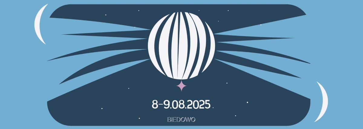 Plakat zapraszający w dniach 8-9 sierpnia 2025 r. do miejscowości Biedowo w gminie Barczewo na 12. edycję Festiwalu Biedowo Music Fest! Biedowo 2025.
