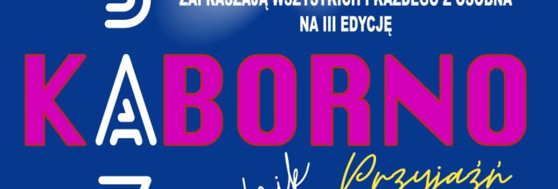 Plakat zapraszający w dniach 29-30 sierpnia 2025 r. do miejscowości Kaborno w gminie Purda na Jazz Kaborno 2025.   