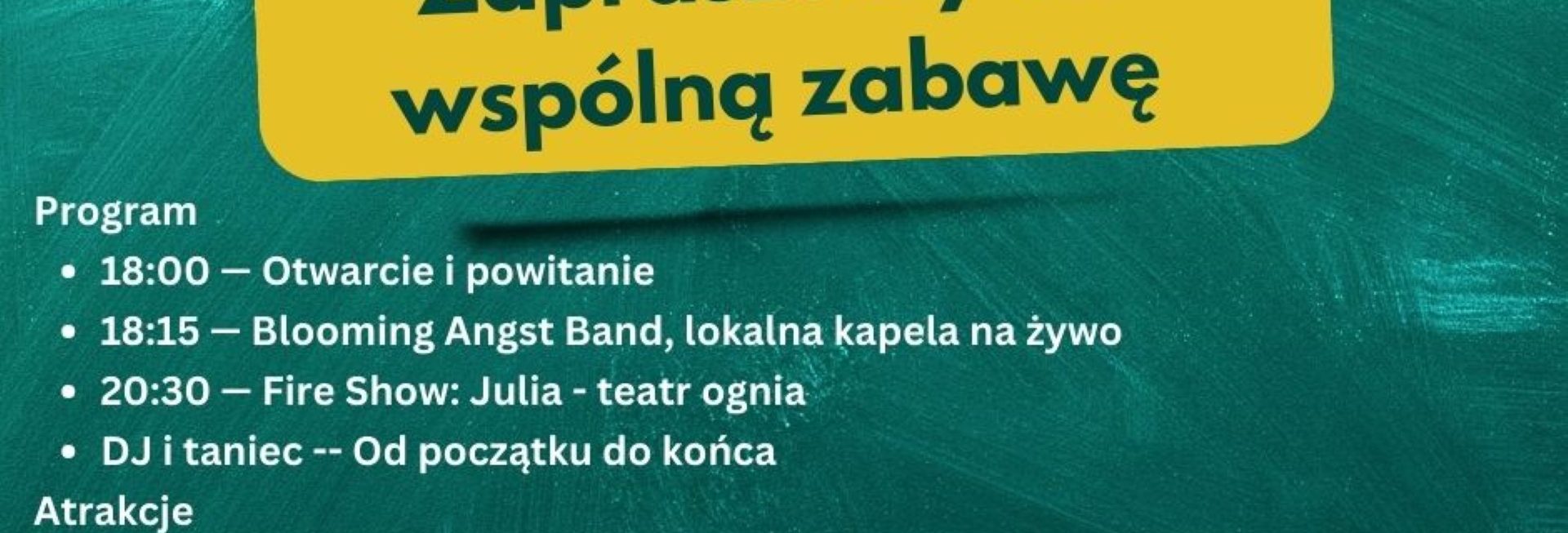 Plakat zapraszający w sobotę 30 sierpnia 2025 r. do miejscowości Kaplityny w gminie Barczewo na Święto Wioski Sosnowych Aniołów Kaplityny 2025.