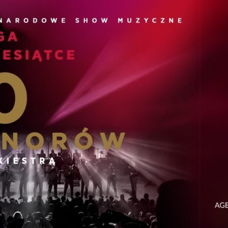 Plakat zapraszający w czwartek 4 grudnia 2025 r. do Olsztyna na Koncert 10 Tenorów – Potęga w Dziesiątce Filharmonia Olsztyn 2025.