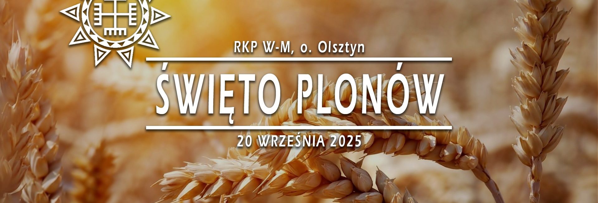 Plakat zapraszający w sobotę 20 września 2025 r. do Olsztyna na Święto Plonów Olsztyn 2025. 