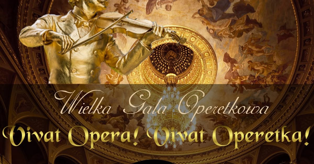 Plakat zapraszający w niedzielę 15 lutego 2026 r. do Olsztyna na Koncert Wielka Gala Wiedeńska - Johann Strauss i Przyjaciele Filharmonia Olsztyn 2026. 