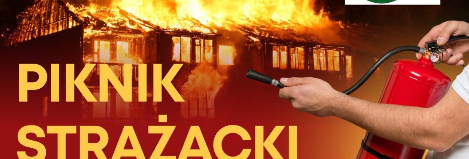 Plakat zapraszający w sobotę 9 sierpnia 2025 r. do Pisza na Piknik Strażacki Pisz 2025.