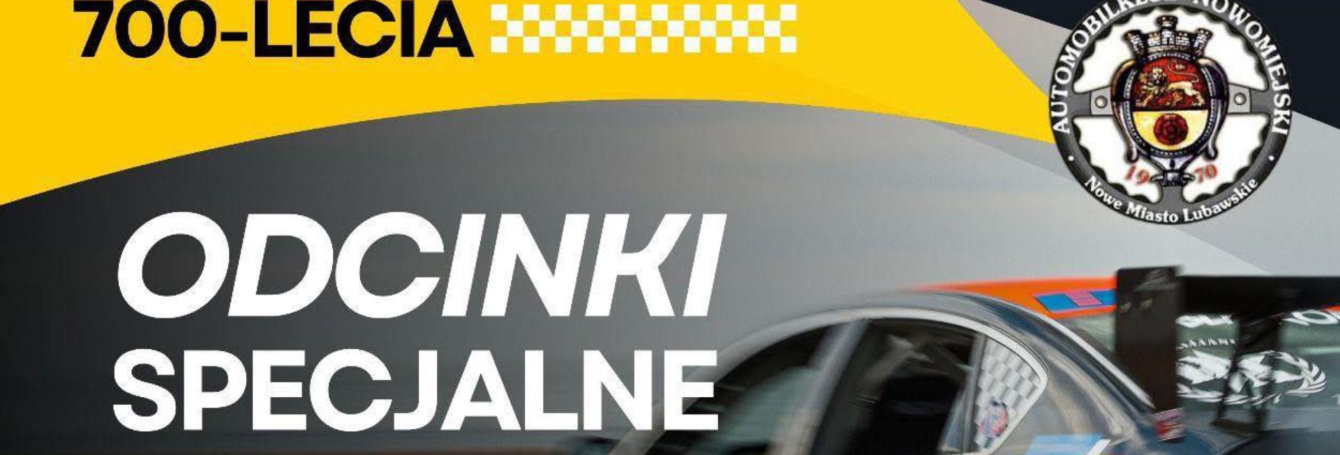 Plakat zapraszający w niedzielę 14 września 2025 r. do Biskupca na Rajd 700-lecia w gminie Biskupiec 2025. 