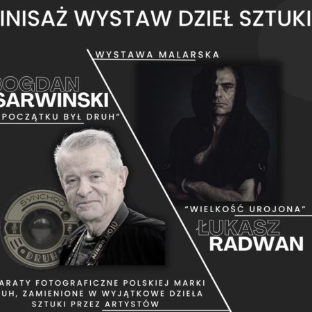 Plakat zapraszający w sobotę 20 września 2025 r. do Grunwaldu na Finisaż Wystaw Dzieł Sztuki Grunwald 2025.