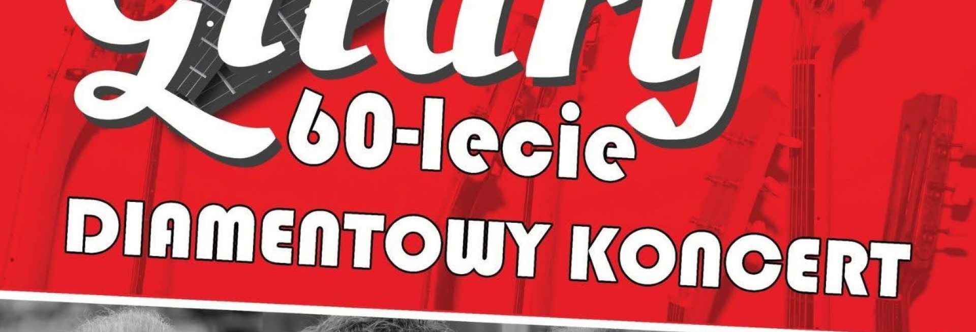 Plakat zapraszający na Koncert zespołu Czerwone Gitary Olecko 2025.