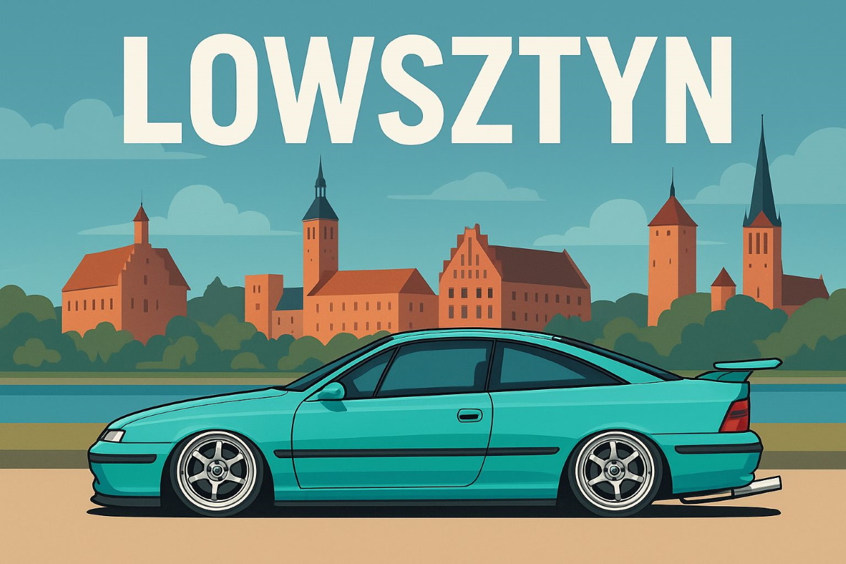 Plakat zapraszający do Olsztyna na Lowsztyn Olsztyn. 