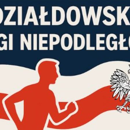 Plakat zapraszający we wtorek 11 listopada 2025 r. do Działdowa na 10. edycję Działdowskich Biegów Niepodległości Działdowo 2025.