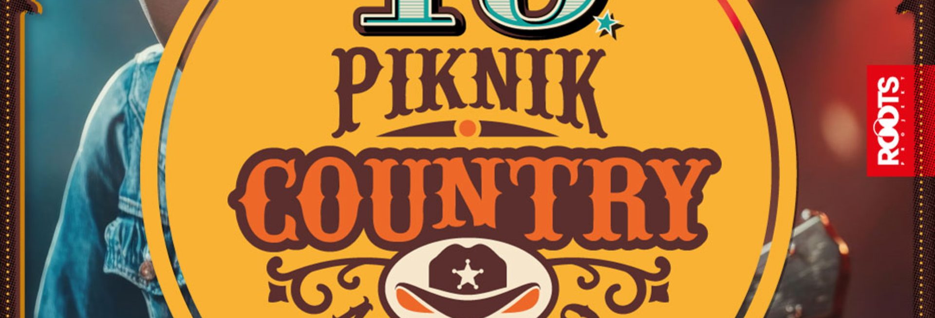 Plakat zapraszający w dniach 24-25 lipca 2026 r. do Mrągowa na jubileuszową 45. edycję Piknik Country Mrągowo 2026.