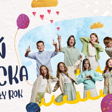 Plakat zapraszający w niedzielę 21 grudnia 2025 r. do Olsztyna na koncert Małe TGD "Dzień Dziecka przez cały rok" Hala Urania Olsztyn 2025. 