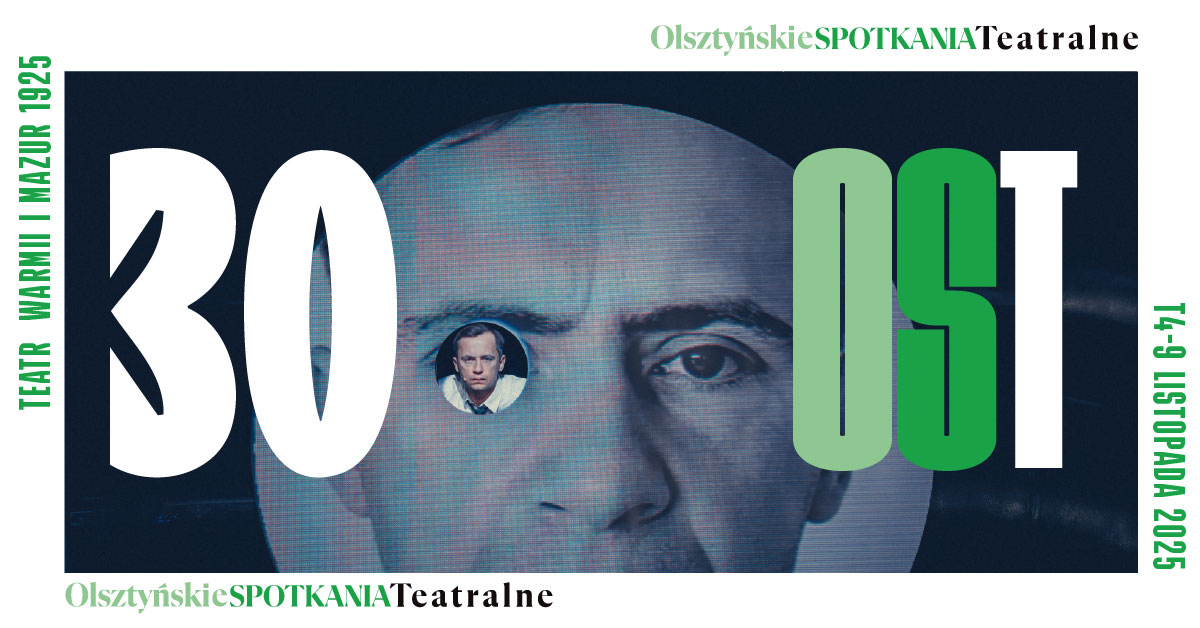 Plakat zapraszający w piątek 7 listopada 2025 r. do Teatru Jaracza w Olsztynie na spektakl teatralny "Jak nie zabiłem swojego Ojca i jak bardzo tego żałuję" Teatr Jaracza Olsztyn 2025. 