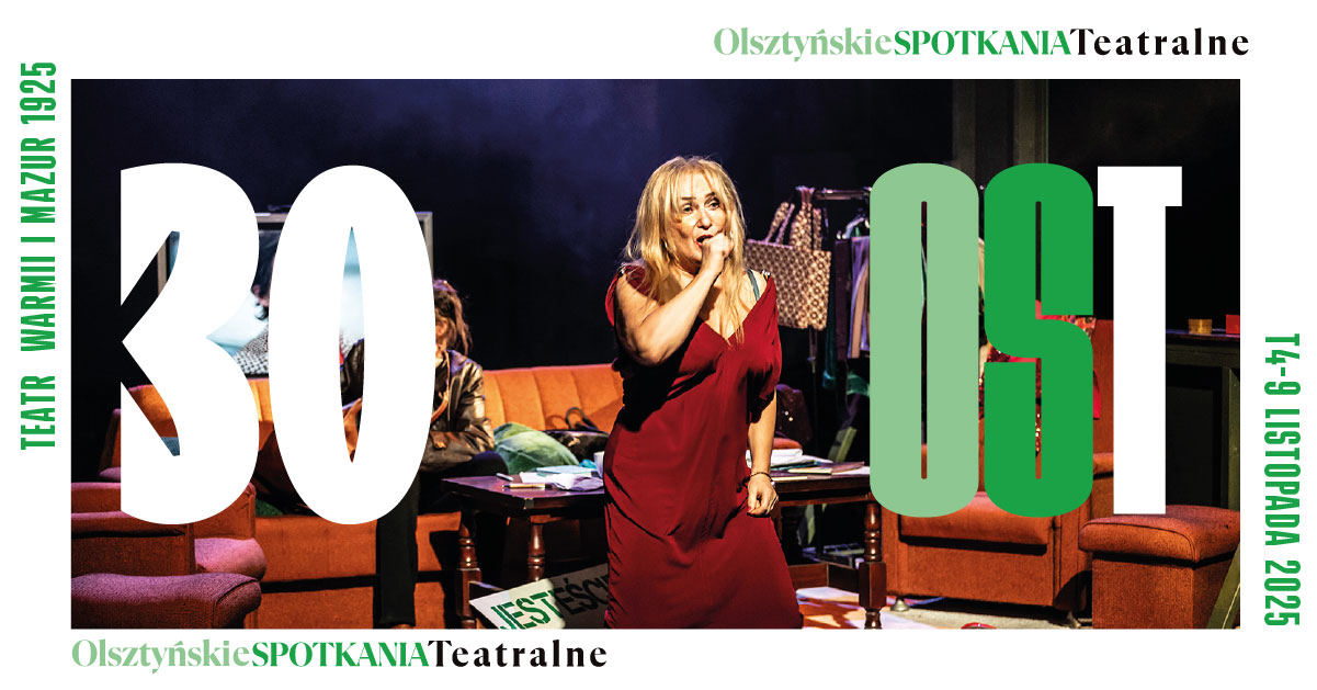 Plakat zapraszający we wtorek 4 listopada 2025 r. do Teatru Jaracza w Olsztynie na spektakl teatralny "Jesień" Teatr Jaracza Olsztyn 2025. 