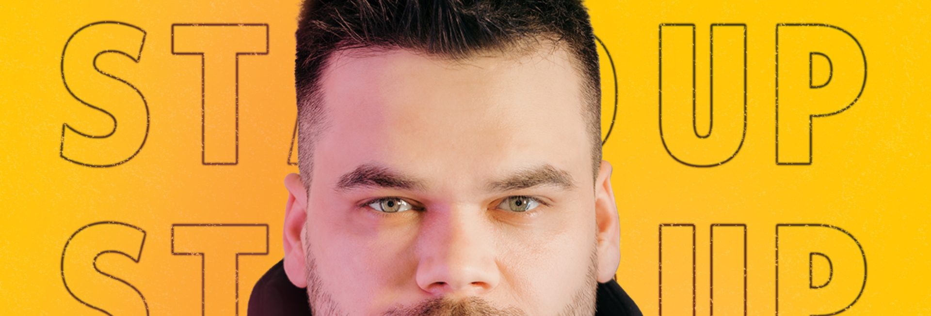 Plakat zapraszający w piątek 24 października 2025 r. do Olsztyna na Stand-up Daniel Midas Hala Urania Olsztyn 2025.  