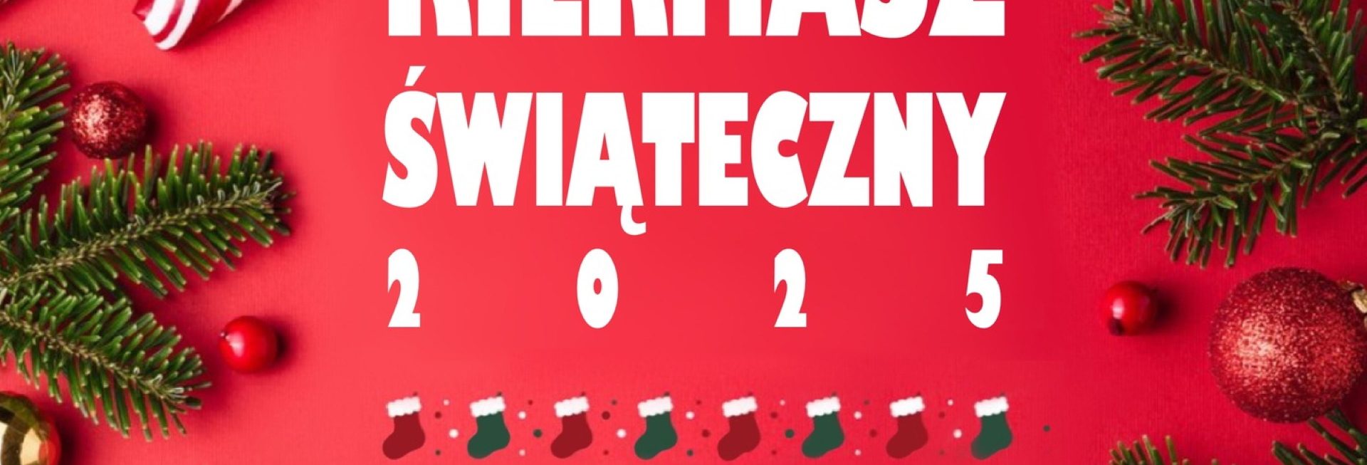 Plakat zapraszający w piątek 28 listopada 2025 r. do Dobrego Miasta na Kiermasz Świąteczny Dobre Miasto 2025. 