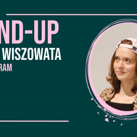 Plakat zapraszający w niedzielę 7 grudnia 2025 r. do Szczytna na Stand-up Sylwia Wiszowata Szczytno 2025.