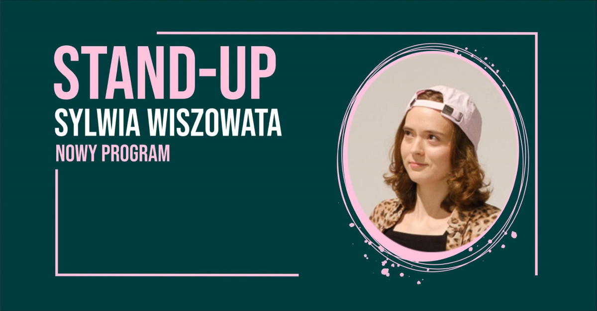 Plakat zapraszający w niedzielę 7 grudnia 2025 r. do Szczytna na Stand-up Sylwia Wiszowata Szczytno 2025. 