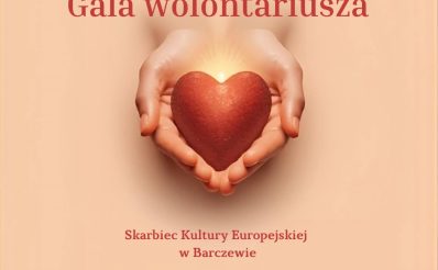 Plakat zapraszający w piątek 5 grudnia 2025 r. do Barczewa na Galę Wolontariusza Barczewo 2025. 