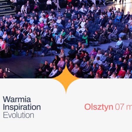 Plakat zapraszający w sobotę 7 marca 2026 r. do Olsztyna na wydarzenie Warmia Inspiration: Evolution Hala Urania Olsztyn 2026. 