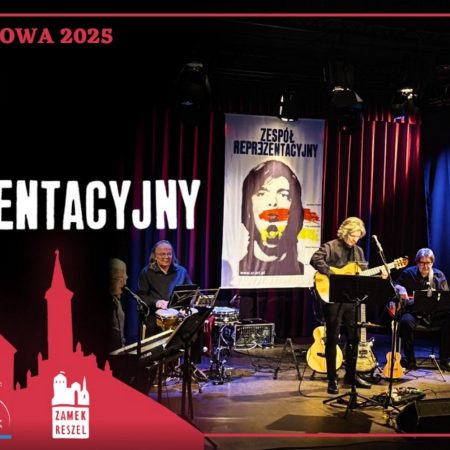Plakat zapraszający w sobotę 13 grudnia 2025 r. do Reszla na koncert Zespołu Reprezentacyjny Zamek Reszel 2025.