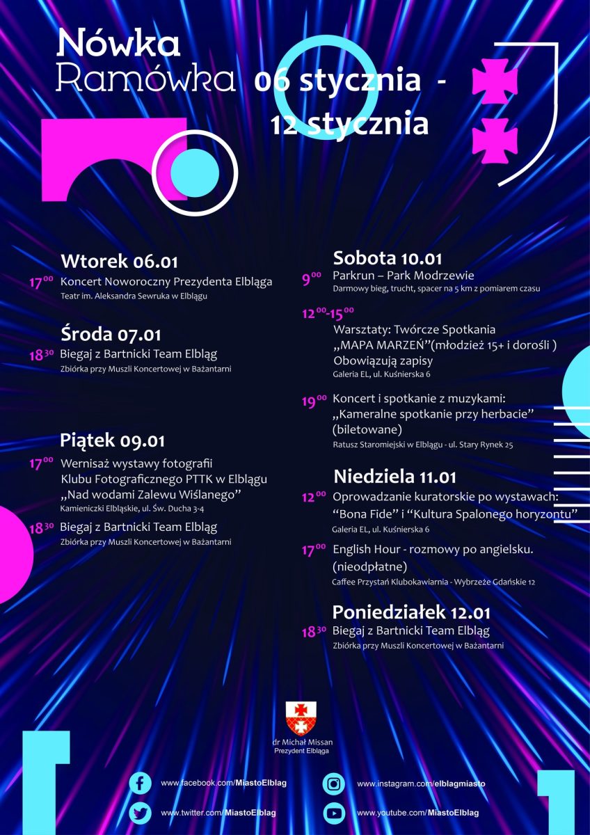 Elbląg wydarzenia od 06.01.2026 do 12.01.2026 r. 
