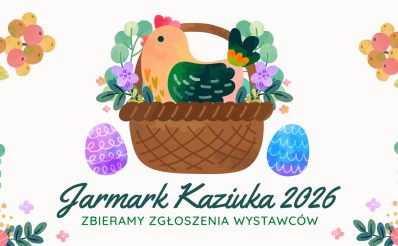 Plakat zapraszający w sobotę 28 lutego 2026 r. do Ełku na 36. edycję Jarmarku Kaziuka Ełk 2026. 
