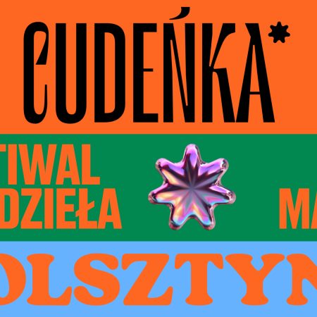 Plakat zapraszający w niedzielę 8 marca 2026 r. do Olsztyna na Festiwal Rękodzieła "Cudeńka"! Hala Urania Olsztyn 2026.