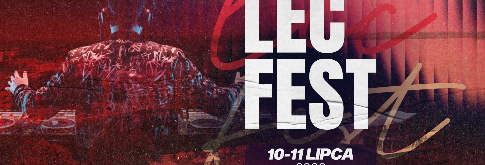 Plakat zapraszający w dniach 10-11 lipca 2026 r. do Giżycka na Festiwal Lec Fest Giżycko 2026. 