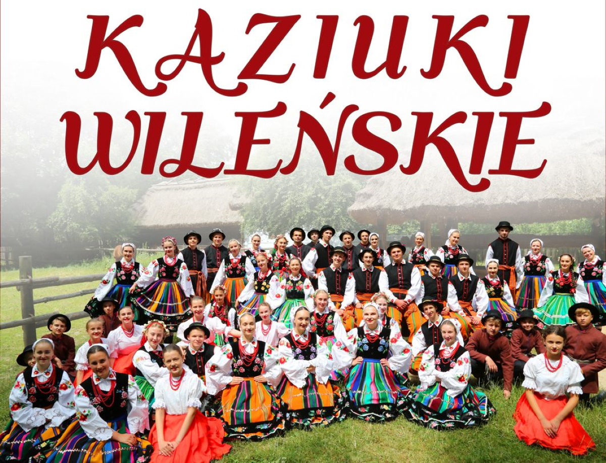 Plakat zapraszający w niedzielę 1 marca 2026 r. do Giżycka na koncert Wileńskich Kaziuków! Giżycko 2026.  