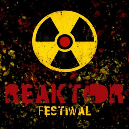 Plakat zapraszający w dniach 7-9 sierpnia 2026 r. do Giżycka na Reaktor Festiwal Muzyczny - Konkurs dla zespołów Giżycko 2026.