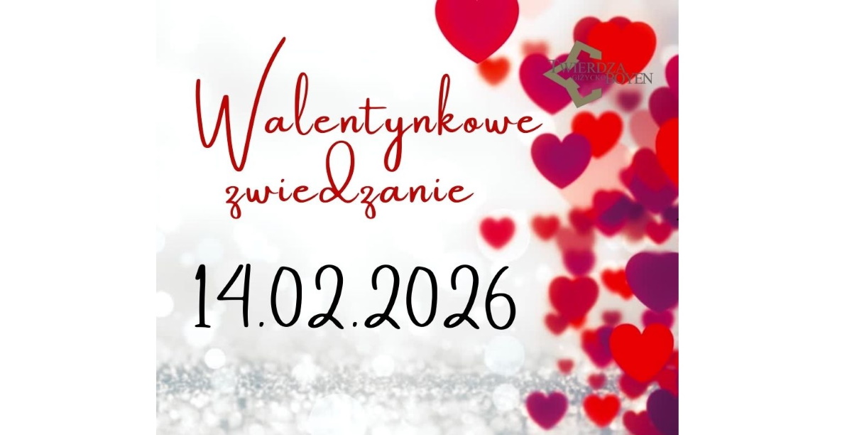 Plakat zapraszający w sobotę 14 lutego 2026 r. do Giżycka na Walentynki w Twierdzy - zakochaj się w historii Twierdza Boyen Giżycko 2026. 