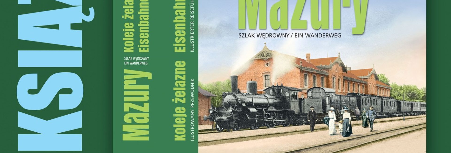 Plakat zapraszający w sobotę 28 lutego 2026 r. do Kętrzyna na spotkanie - premierę książki „Mazury · Barcja · Pruska Litwa. Koleje żelazne” Kętrzyn 2026. 