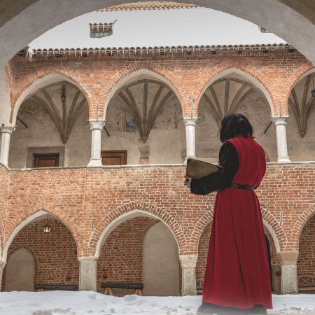 Plakat zapraszający w czwartek 19 lutego 2026 r. do Lidzbarka Warmińskiego na Dzień Mikołaja Kopernika Lidzbark Warmiński 2026.