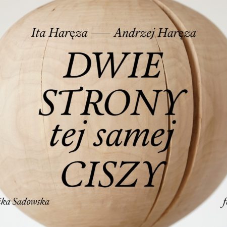 Plakat zapraszający w dniach od 5 lutego do 8 marca 2026 r. do BWA w Olsztynie na Wystawę „Dwie strony tej samej ciszy” BWA Olsztyn 2026.