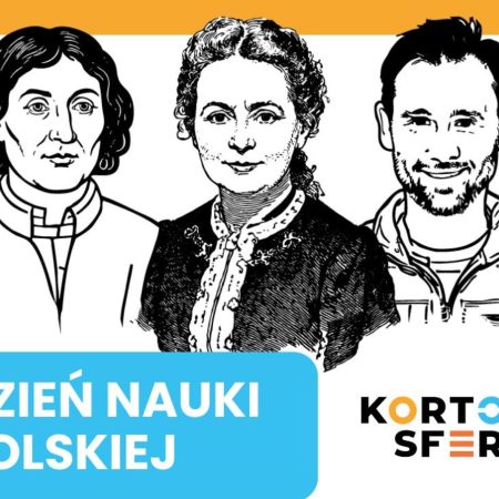 Plakat zapraszający w czwartek 19 lutego 2026 r. do Olsztyna na Dzień Nauki Polskiej w Kortosferze! Olsztyn-Kortowo 2026.