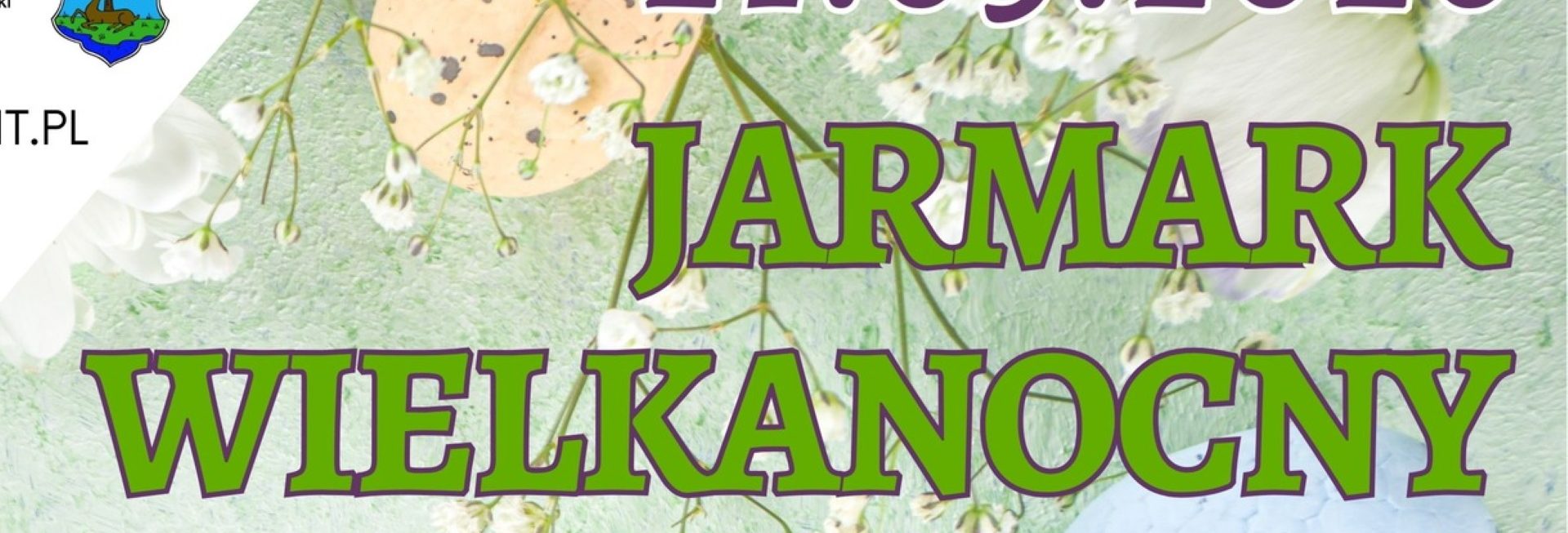 Plakat zapraszający w sobotę 21 marca 2026 r. do Rynu na Jarmark Wielkanocy Ryn 2026. 