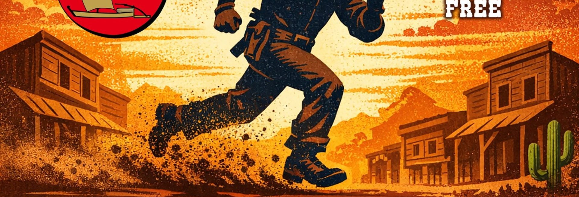 Plakat zapraszający w niedzielę 29 marca 2026 r. do miejscowości Samborowo koło Ostródy na Bieg "W samo południe" - Samborowska Dycha Samborowo 2026. 