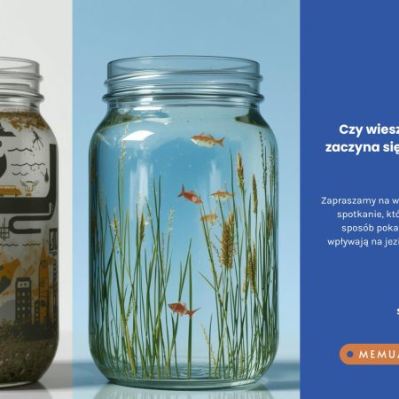 Plakat zapraszający w sobotę 14 marca 2026 r. do Sztynortu na warsztaty "Czysta Woda" Memuak Sztynort 2026. 