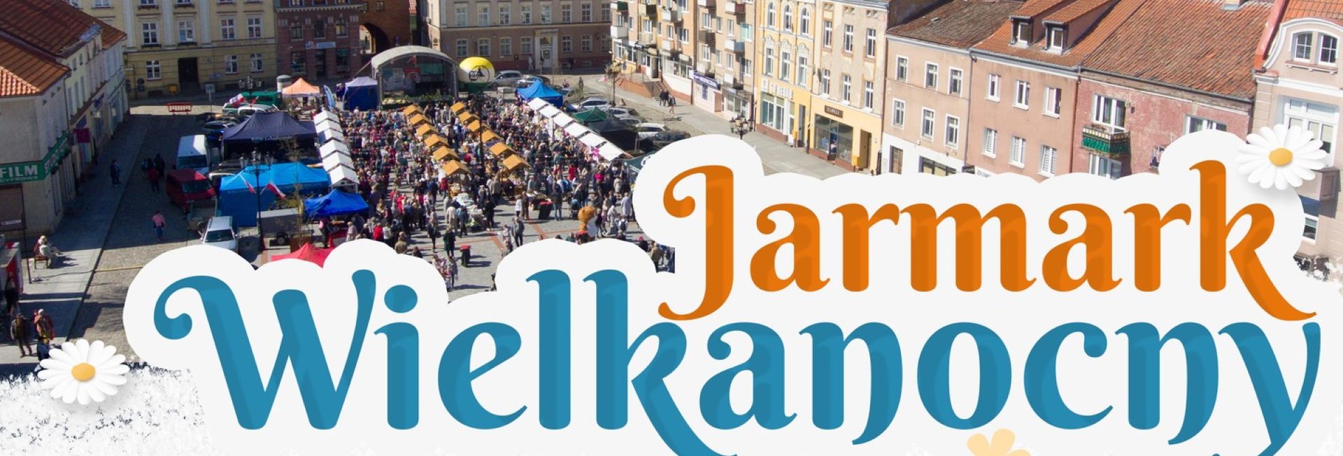 Plakat zapraszający w niedzielę 29 marca 2026 r. do Bartoszyc na Jarmark Wielkanocny Bartoszyce 2026.