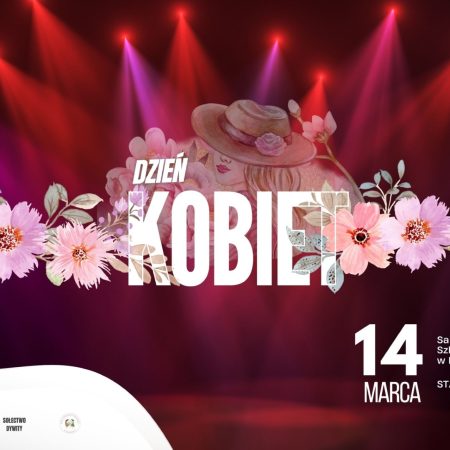Plakat zapraszający w sobotę 14 marca 2026 r. do Dywit na Dzień Kobiet w Dywitach 2026.  