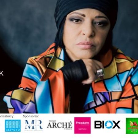 Plakat zapraszający w piątek 27 marca 2026 r. do Giżycka na koncert Grażyny Łobaszewskiej & Ajagore Giżycko 2026. 