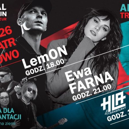 Plakat zapraszający w piątek 31 lipca 2026 r. do Mrągowa na Festiwal "12 Godzin Serce Mazur" Mrągowo 2026. 