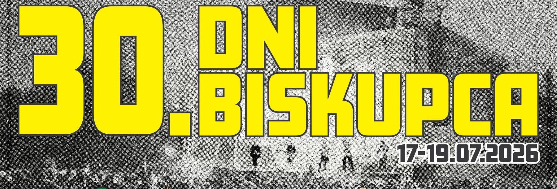 Plakat zapraszający w dniach 17-19 lipca 2026 r. do Biskupca na coroczną imprezę Dni Biskupca 2026. 